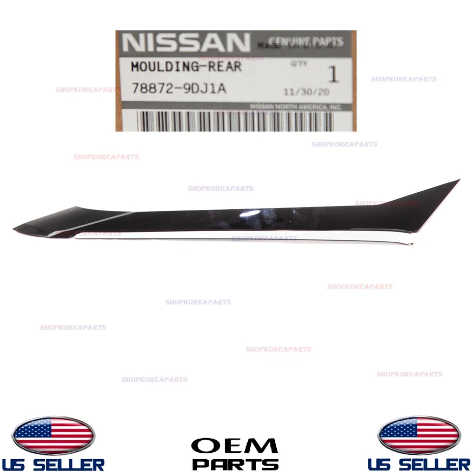 Guardabarros trasero genuino moldeado lado derecho del pasajero OEM NISSAN MAXIMA 16-23 Foto 3 de 4