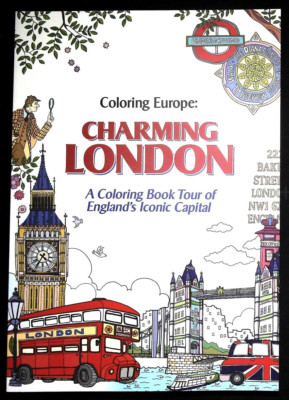 London Charming Colouring Book NEW over 60 Designs - Advanced Colouring