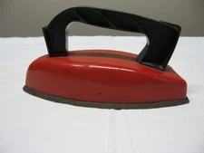Vintage Wolverine Childs Toy Iron Red w/Black Handle Metal Tin Plastic