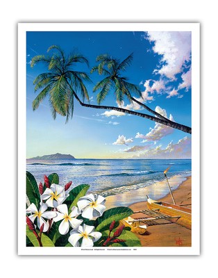 Distant Shores - Hawaiian Paradise Ocean View - Painting by Scott Westmoreland