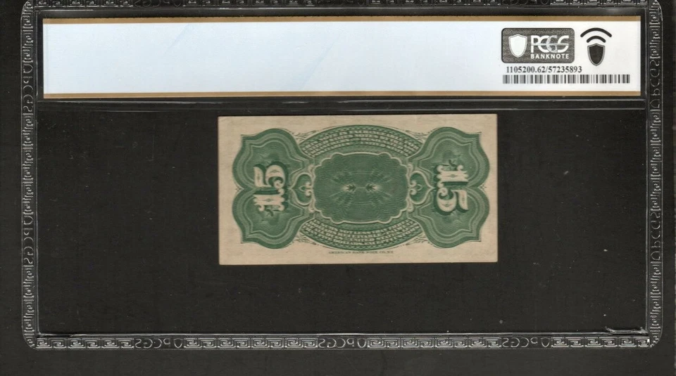 FR1267 15c 4th issue US FRACTIONAL CURRENCY  Graded PCGS 62 PPQ Unc - AH7 - Image 2 of 2