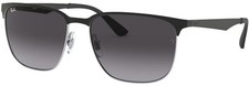 Ray-Ban RB 3569 black on silver 90048G Sunglasses