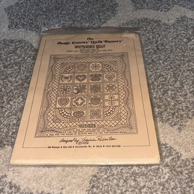 New Osage County Quilt Factory Whitework Quilt Quilt Pattern