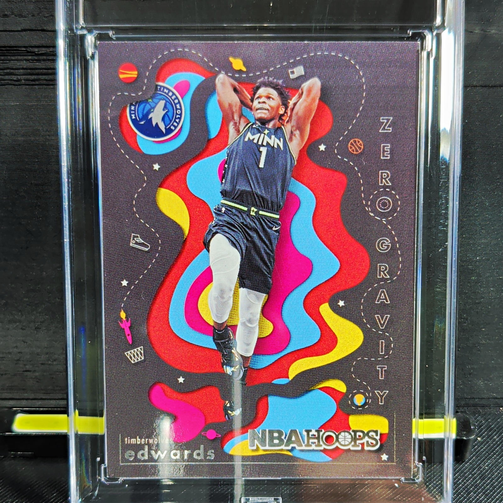 Panini 2021-22 NBA Hoops Zero Gravity Anthony Edwards #4 Holo Timberwolves