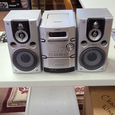 Sony CMT-HPX9 Compact Shelf Stereo 5-Disc CD Changer MP3 AM/FM Silver