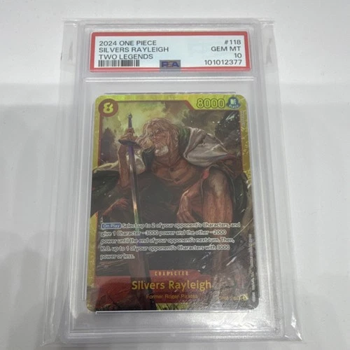 Silvers Rayleigh OP08-118 Two Legends Secret Rare Foil PSA 10 2024