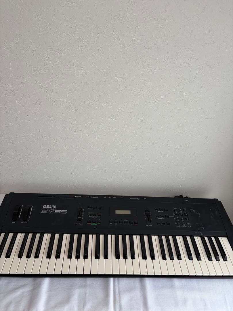 YAMAHA SY55 61-Key Synthesizer AWM2 Sampling Sequencer Tested from