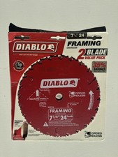Diablo D0724P 7-1/4 inch 24-Teeth Tracking Point Framing Saw Blade