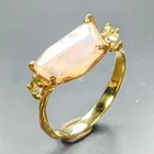 Jewelry gem Natural Opal Ring 925 Sterling Silver Size 7.75 /R469513