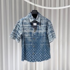 Louis Vuitton Denim Short Sleeve Shirt Jacket M 157398997 P 