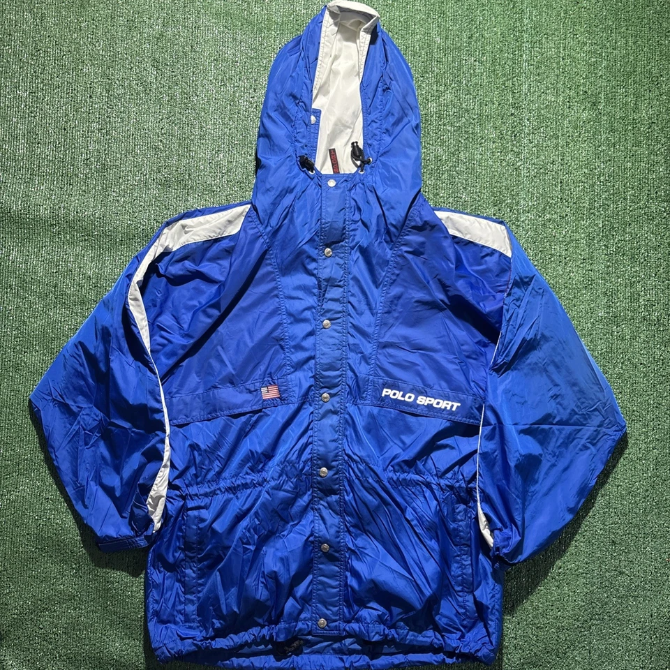 Винтажный 1997 Polo Sport легкий ветровка куртка размер XL - Изображение 2 из 4