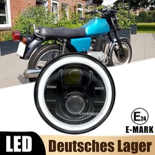Für MZ ETZ125 ETZ250 ETZ 150 250 7" LED Scheinwerfer Standlicht E24-Zulassung