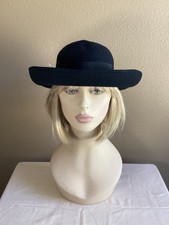 Black Wool Derby Bowler Hat Fashion Derby Church