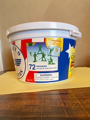 Thinkway Bucket O' Soldiers Toy Story Green Army Men-69 Pieces | eBay