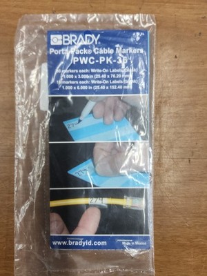 Brady PWC-PK-36 Porta-Pack Cable Marker Book Write-On Label. RC