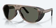 NEW Costa Del Mar Grand Catalina Matte Brown Smoke / Gray Polarized Glass 580G