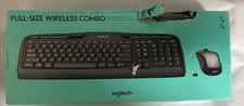 Logitech Full Size Wireless Keyboard and Mouse Combo - Black/Silver