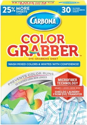 Carbona No Scent Color And Dirt Grabber Sheets Laundry Detergent Refills