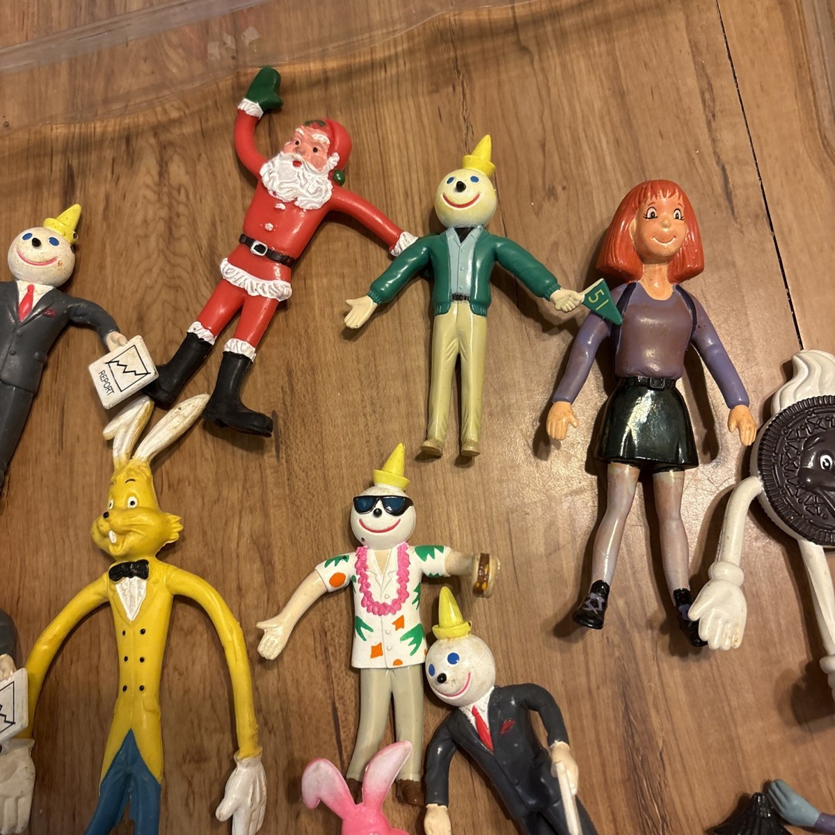 Vintage 1980s 90s Jack in the Box & Other Bendable Toys Figures