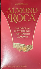 Brown  Halley Almond Roca Buttercrunch Toffee With Almonds-28 OZ