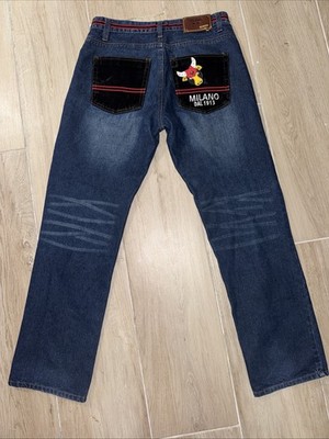 PRADA Milano Dal 1913 32x33 Men's Jeans Blue Denim Straight Leg