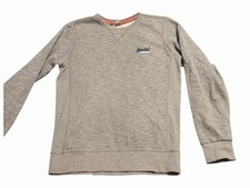 SUPERDRY Embossed Logo Premium Knitwear Men's M Pullover Patches Sweater