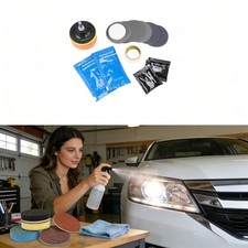 Headlight Restoration Kit Car Lens Polishing Cleaner W Repair Tools Headlight Restoration Kit Car Lens Polishing Cleaner W Repair Tools