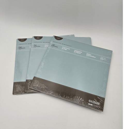 Creative Memories 12x12 Page Protectors 2008 Lot of 3 Packs 48 Sheets total