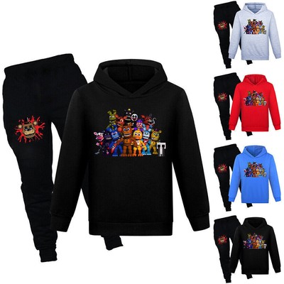 Five Nights At Freddy's FNAF Kinder Hoodies+Hosen Trainingsanzug Outfit Set