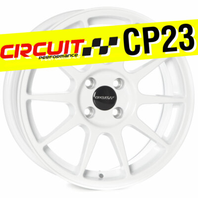Circuit Performance CP23 16x7 4x100 +35 Gloss White Wheels Rims Type R Style
