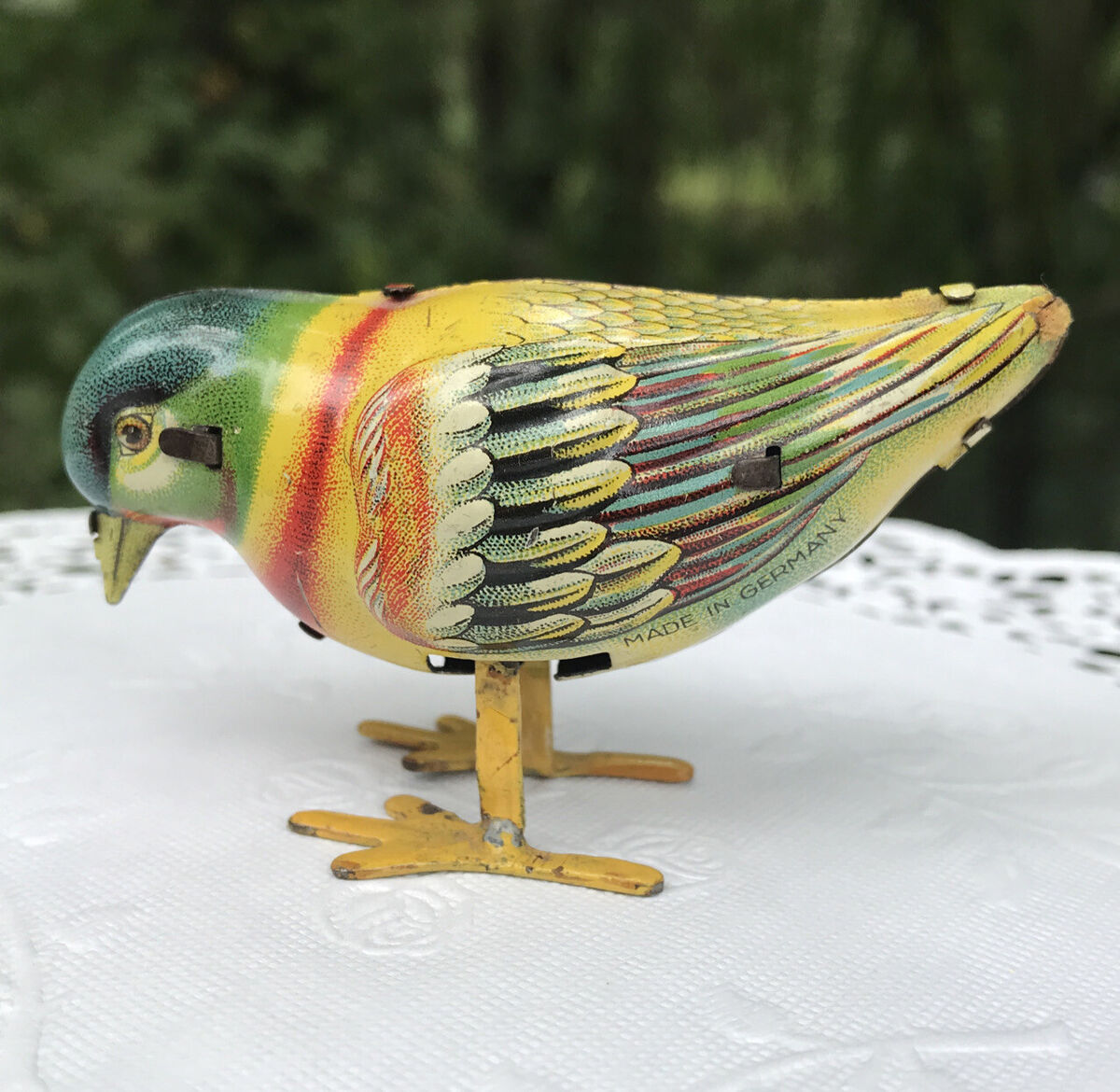 Vintage Tin Litho Mechanical Wind Up Toy 2 3/4 Vintage Tin Litho Mechanical Wind Up Toy 2 3/4