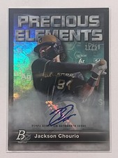 2023 Bowman Platinum Jackson Chourio Auto Autograph Precious Elements SP 21/50