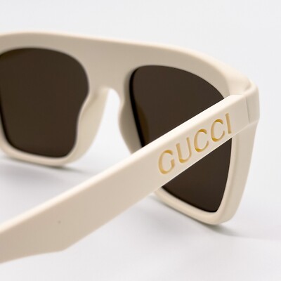 NEW GUCCI GG1570S 003 SQUARE BEIGE BROWN UNISEX SUNGLASSES  display picture 3