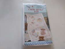 Jack Dempsey Needle Art Crib Quilt Top 93 "Baby Love" New In Package