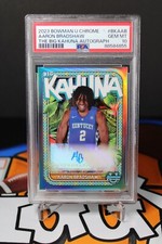 2023-24 Bowman Chrome U #BKAAB Aaron Bradshaw The Big Kahuna Auto /150 PSA 10