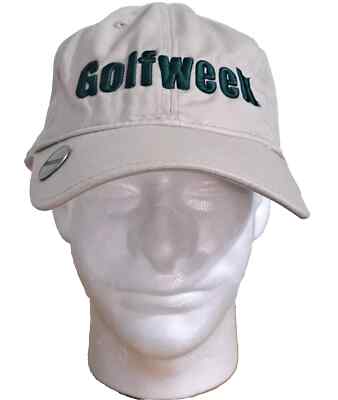 Golfweek Magazine Hat Golf Sports Beige Embroidered Adjustable NEW ERA One size