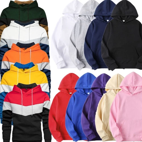 Men's Sweatshirt Fleece Hoodie Long Sleeve Sweater Top Fashion Hooded Pullover - Picture 3 of 74