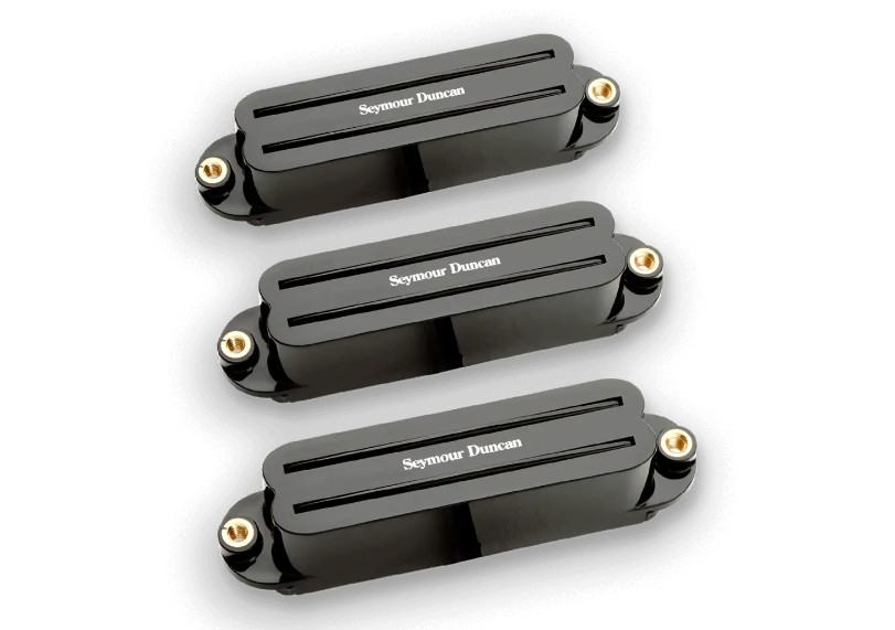 Комплект звукоснимателя Seymour Duncan Hot Rails Stratocaster, черный
