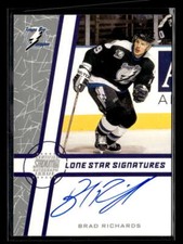 2002-03 Topps Stadium Club Brad Richards Lone Star Signatures Autograph Y7333
