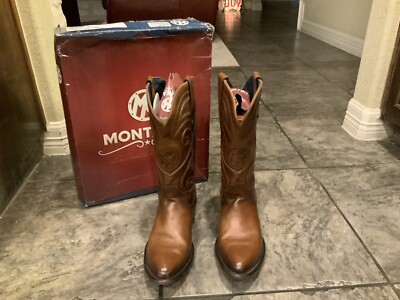 ◆MONTANA◆ヴィンテージウエスタンブーツ Made in Mexico Montana Leather Cowboy Boots 10.5 - Made In Mexico - Saltillo