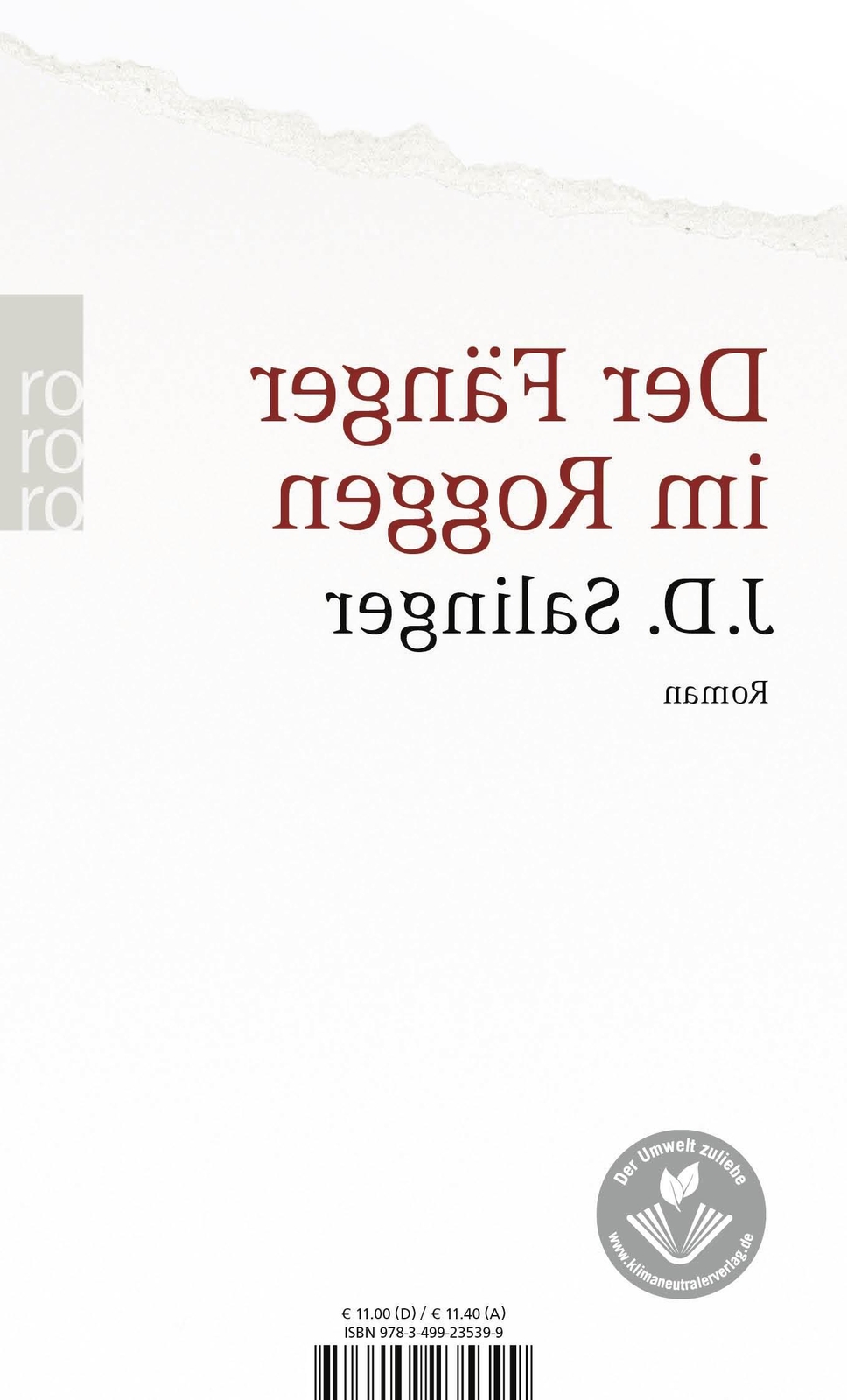 Thumbnail - Der Fänger Roggen Jerome David Salinger