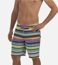 Dolfin Uglies On The Horizon Board Short  Mens M 9" Cargo Pocket Swim Beach 5036