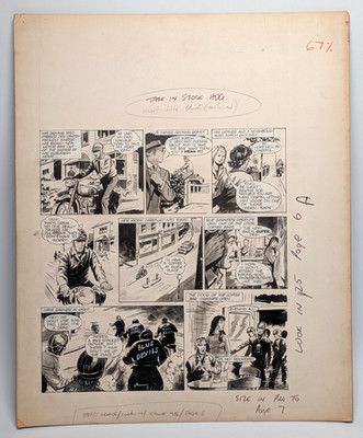 Original Comic Look In Magazine Panel  | #25 p6 | Speed Menace 1970s