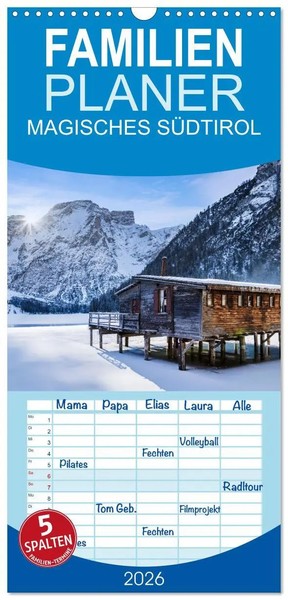 Melanie Viola | Familienplaner 2026 - Magisches SÜDtirol Mit 5 Spalten...-image