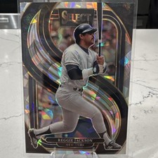 Panini 2025 Select Prizm Premier Level Cracked Ice Reggie Jackson Yankees #145 