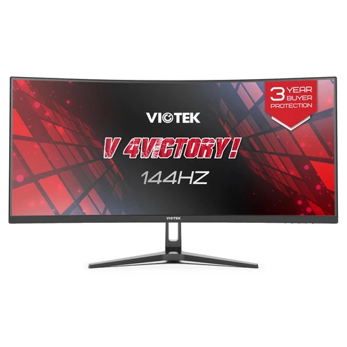 GNV34DBE4 34Inch UWQHD 144Hz Curved Gaming Monitor | Ultra Wide 21:9 3440x1440p - Picture 1 of 15