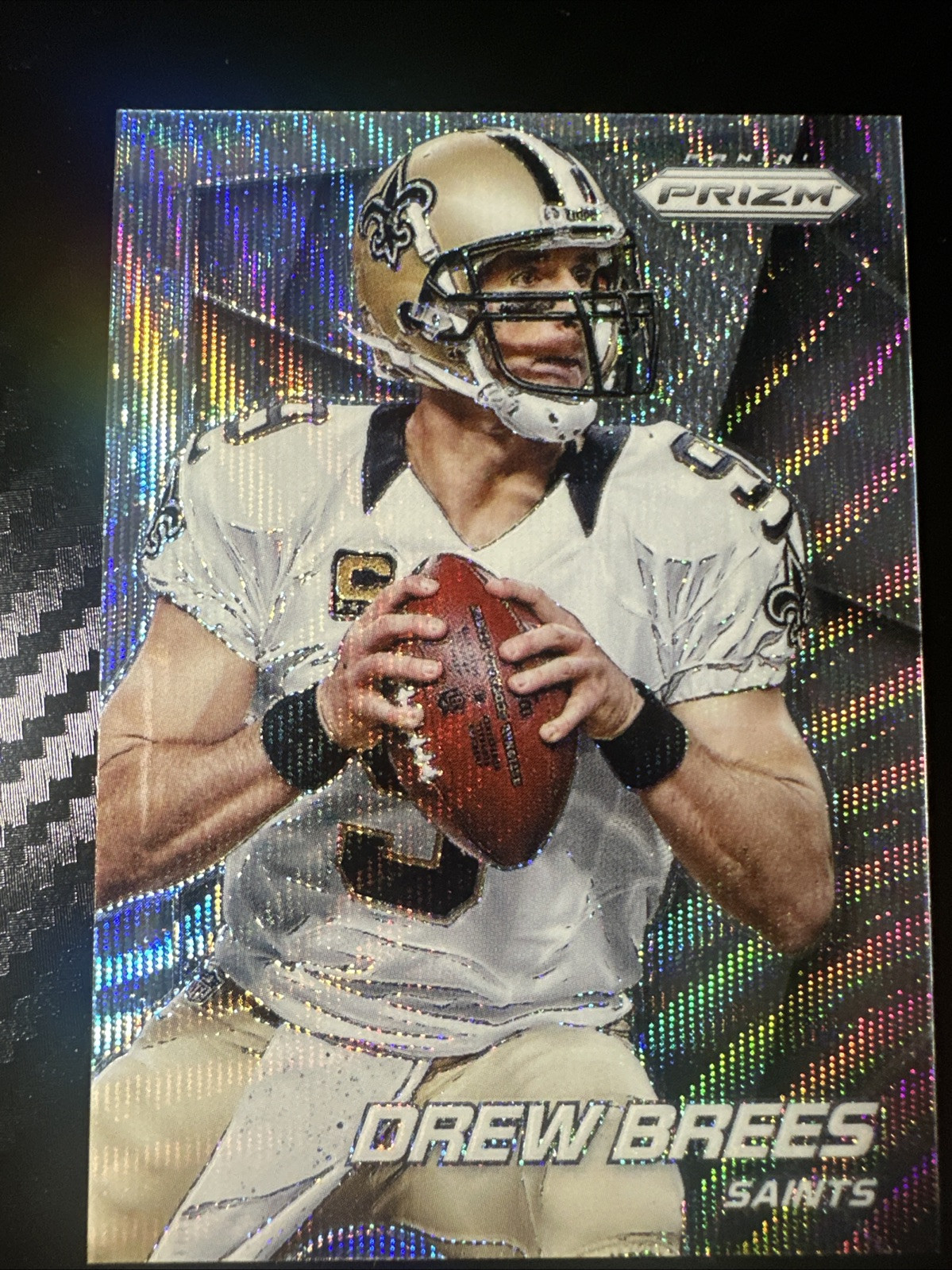 2014 Panini Prizm - Light Blue Wave Prizm #191 Drew Brees /99