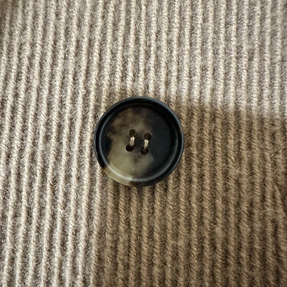 BAND OF OUTSIDERS Double-Breasted Coat Knit Accent Used Rare item Brown Beige - Image 2 of 4