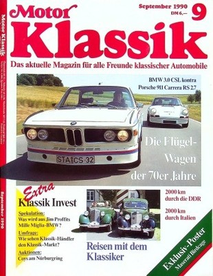 5) Motor Klassik 08/1990 - Chevrolet Corvette ZR-1 m - Mercedes 300 SE Rallye mi