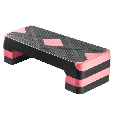 Aerobic Step Platform 4 Adjustable Risers Workout Stepper